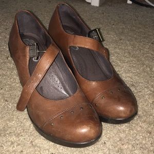 Dansko Brown wedges
